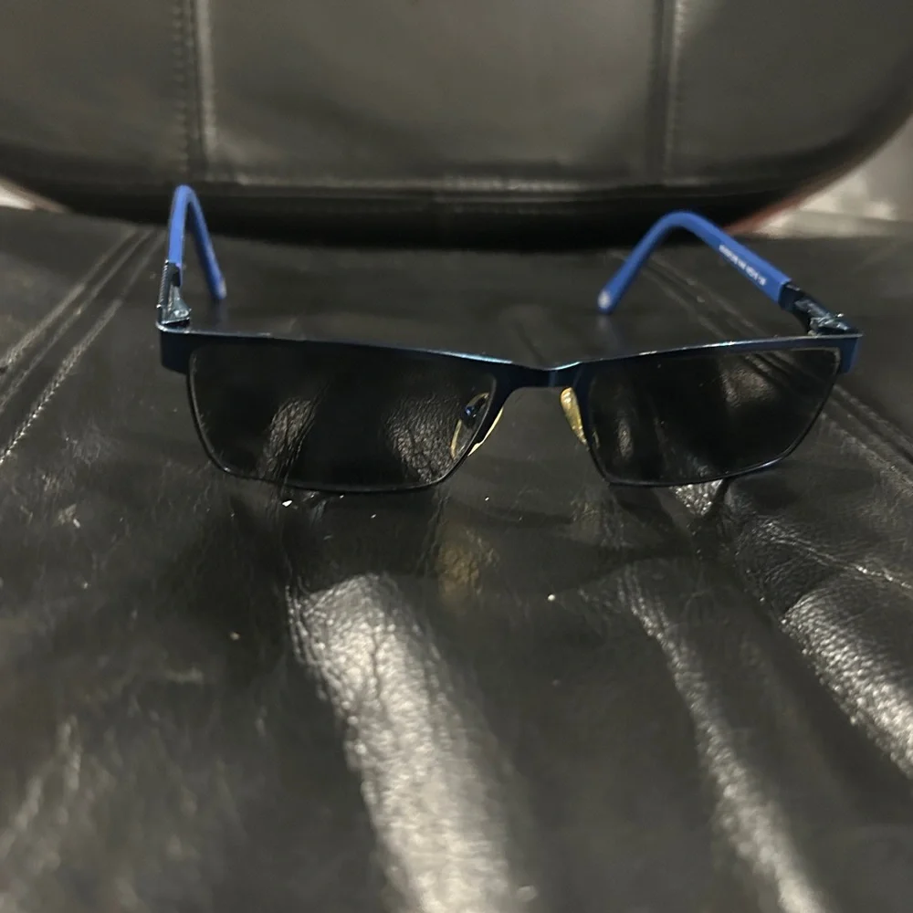 Transformer Stylish Blue Rectangular Eyeglasses. Frame Only.